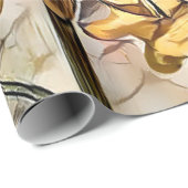 水彩2光沢ひまわりコレクシエレガントョン ラッピングペーパー (ロールコーナー)