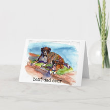 水彩2絵画ボクサー、ビーザー&ポップ、スプーツ