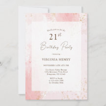 水彩21歳の誕生日パーティー