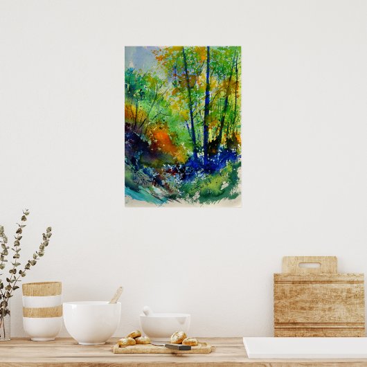 水彩217003 ポスター (キッチン)