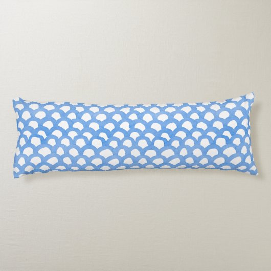 水彩3ウミガメしぼりストライプと波 ボディピロー (裏面)