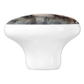 水彩3ベビーヤギin雨 セラミックノブ (側面)