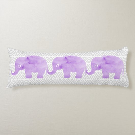 水彩3象シボリ初期のシロン ボディピロー (正面)