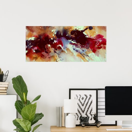 水彩301107 ポスター (ホームオフィス)