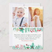 水彩4フォトクリスマスカード前面+背面 シーズンカード (裏面)