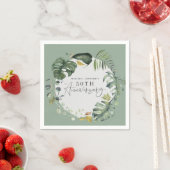 水彩50周年結婚パーティー スタンダードカクテルナプキン (インサイチュ)