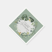 水彩50周年結婚パーティー スタンダードカクテルナプキン (角)