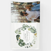 水彩50周年結婚パーティー 横断幕 (縦)