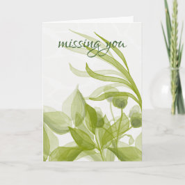 水彩 あなたが恋しい カード