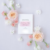 水彩　あなたは私のブライズメイドになってくれる？　プロポーズカード 招待状