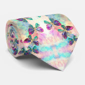 水彩-かわいい蝶 ネクタイ (ロール)