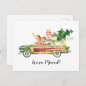 水彩 かわいい クリスマスのご挨拶 転居のお知らせ シーズンポストカード (正面/裏面)