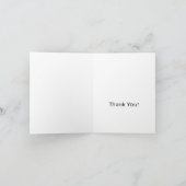 水彩 かわいい シベリアンハスキー 犬 サンキューカード (内部)