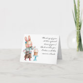 水彩 かわいい 不思議なイースターのグリーティングカード カード (正面)