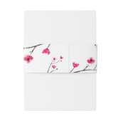 水彩、さくらんぼ結婚咲き 招待状ベリーバンド (裏面例)