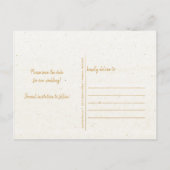 水彩(し)松(まつ)の木の森が日を救う 案内ポストカード (裏面)