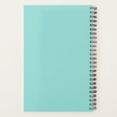 水彩(ばちゃばちゃ)跳ねるカラフル抽象芸術モダン プランナー手帳 (裏面)