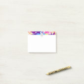 水彩（ばちゃばちゃ）跳ねるカラフル抽象芸術モダン ポストイット (デスク上)