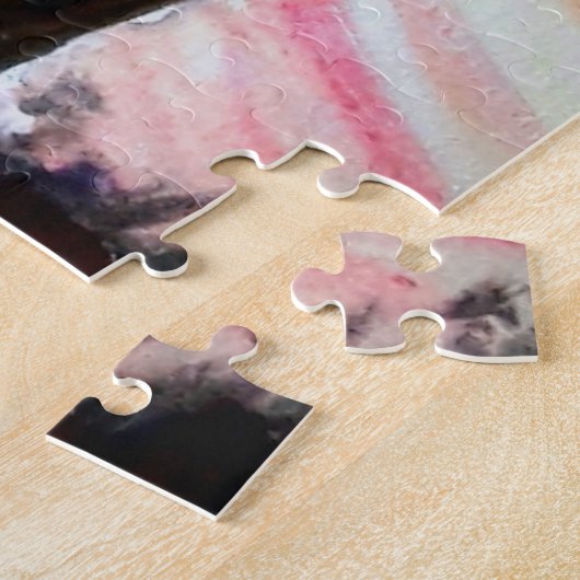 水彩 – アフリカプリンセス – サイズを選択 ジグソーパズル (側面)