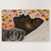 水彩 – アフリカ美しい – サイズを選択 ジグソーパズル (横)