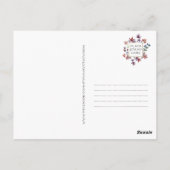 水彩 アルバータ州 カナダ イラスト地図 アート ポストカード (裏面)