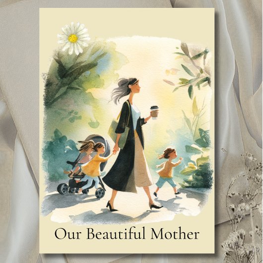 水彩　エレガントママ - 母の日カード カード