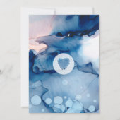 *～* 水彩　エレガント　トレンディ　水彩　ウェディング 招待状 (裏面)