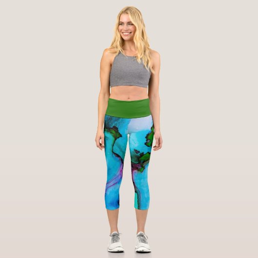 水彩 カプリレギンス (正面)