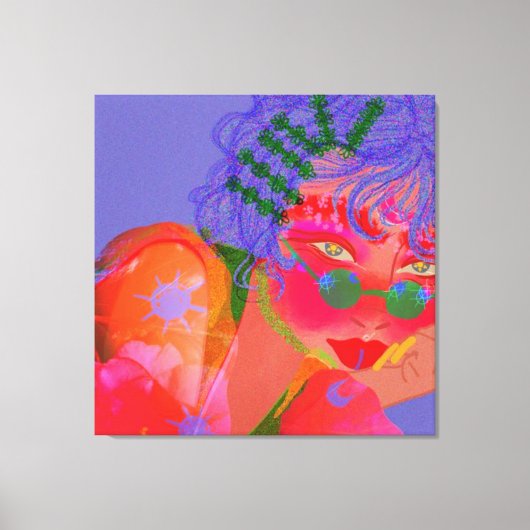 水彩 キャンバスプリント (正面)