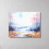 水彩 キャンバスプリント (正面)