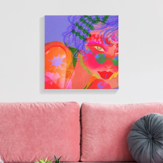 水彩 キャンバスプリント (インサイチュ (リビング))