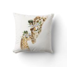 水彩，キリン，ママとベビー，赤ちゃんシャワー， n