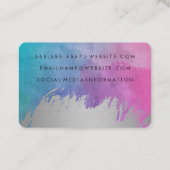 水彩/シルバーブラシ 名刺 (裏面)