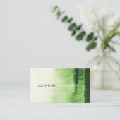 水彩 スタイリッシュ プロフェッショナル 名刺 (スタンド正面)