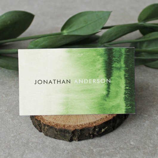 水彩 スタイリッシュ プロフェッショナル 名刺