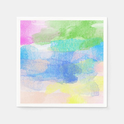 水彩 スタンダードカクテルナプキン (正面)