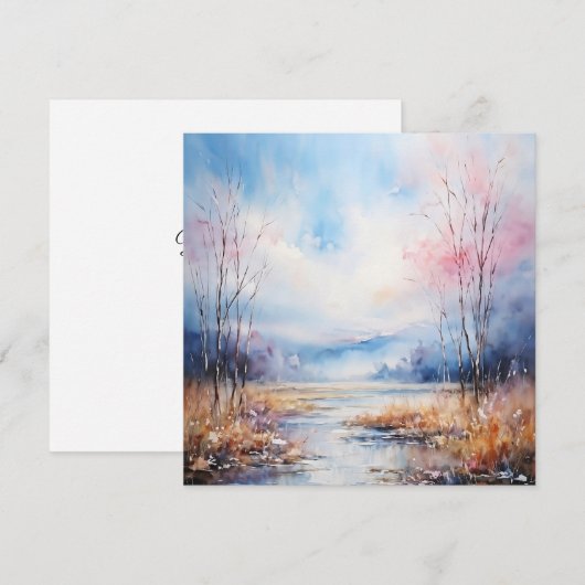 水彩 ノートカード (正面/裏面)