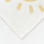 水彩「ハローサンシャイン」ベビーマイルストーン フリースブランケット (角)