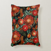 水彩、バラ。 アクセントクッション (正面(垂直))