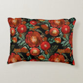 水彩、バラ。 アクセントクッション (裏面)