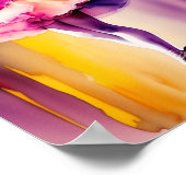 水彩 バレエダンサー アートプリント ポスター (角)