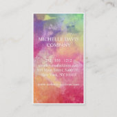 水彩　パステル 名刺 (裏面)