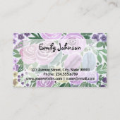 水彩、パーソナルカード 名刺 (裏面)