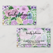 水彩、パーソナルカード 名刺 (正面/裏面)