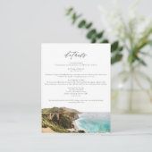 水彩 ビッグサー カリフォルニア 封入カード 招待状 (スタンド正面)