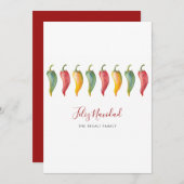 水彩 フェリス・ナビダット クリスマスカード (正面/裏面)