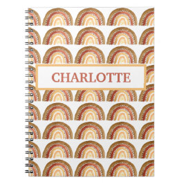 水彩 ボヘミア パステル キッズ ガール レインボー 可愛い ノートブック