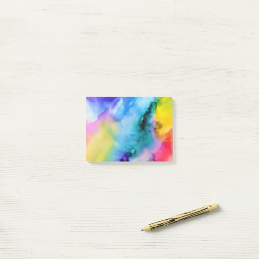 水彩 ポストイット (デスク上)