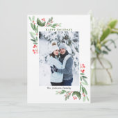 水彩 ミステルtoe ホーリー ベリー クリスマス フォト (スタンド正面)