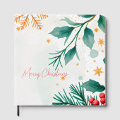 水彩 メリークリスマス ゲストブック – 休日のお客様専用 (正面)